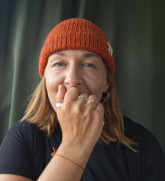 Fisherman Beanie - Orange