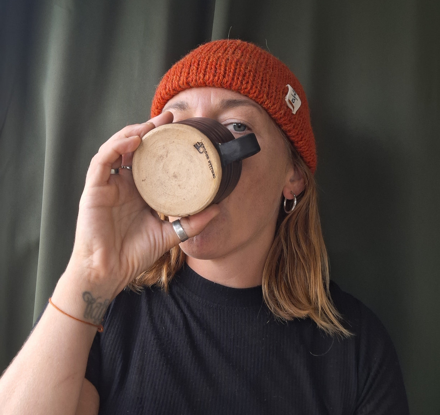 Fisherman Beanie - Orange