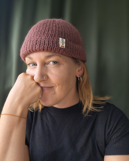 Fisherman Beanie - Wine